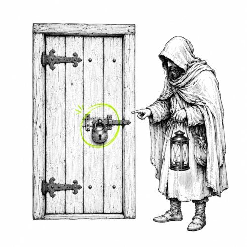 Puerta cerrada y el Cerrajero
